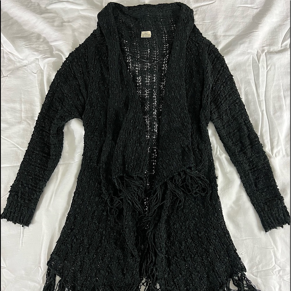 O’Neill knit sweater cardigan. Black. Size medium. Lightly used.